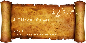 Ölbaum Anton névjegykártya